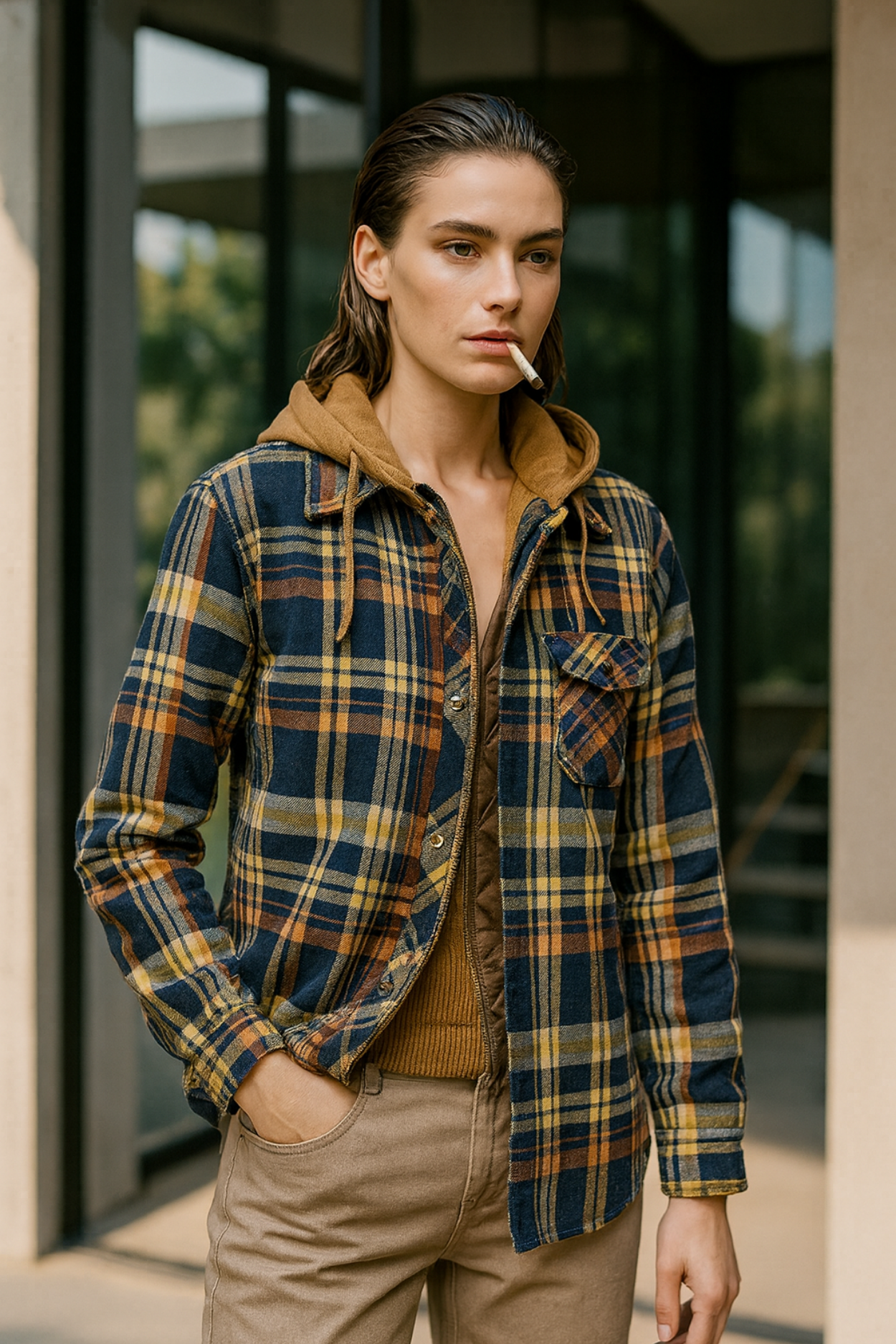 Harper | Patchwork Plaid Jacket