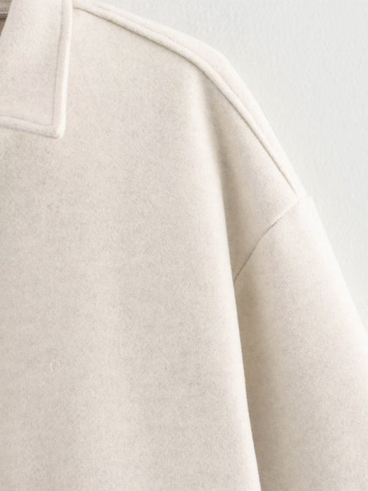 WW | Wool Blend Jacket - Clean modern design - Wool-polyester blend - Transitional outerwear