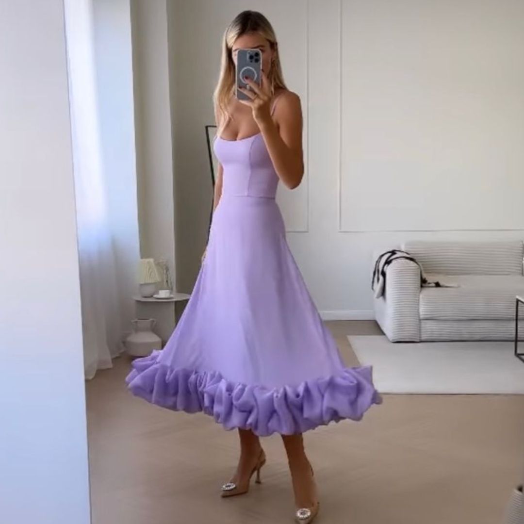 WW | Charmantes Midi-Dress mit Rüschen