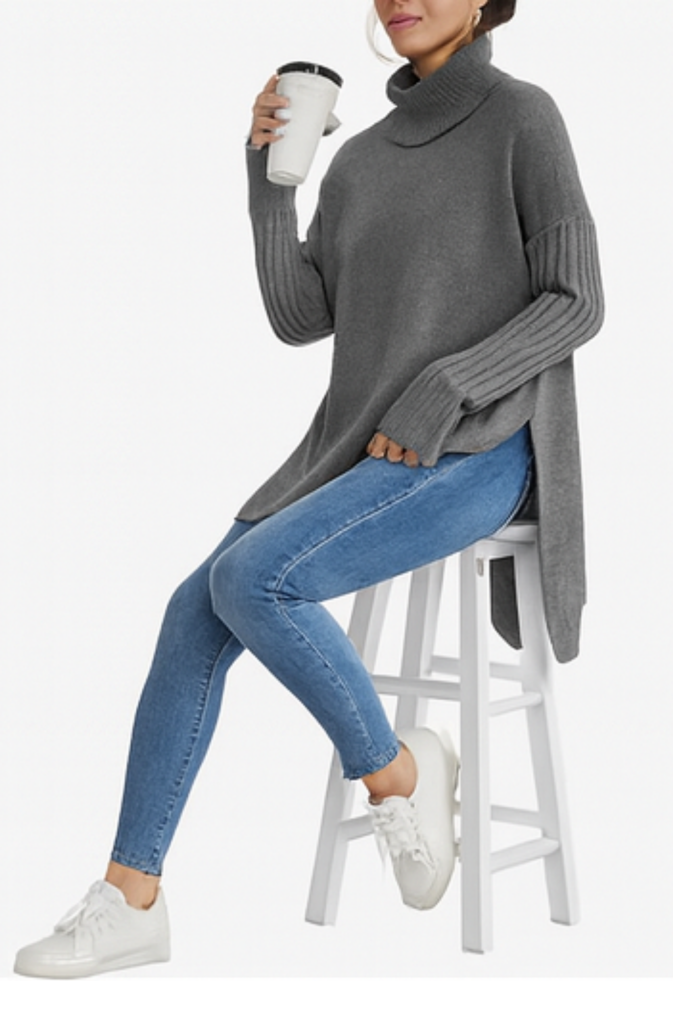 Bridgette | Long Turtleneck Sweater