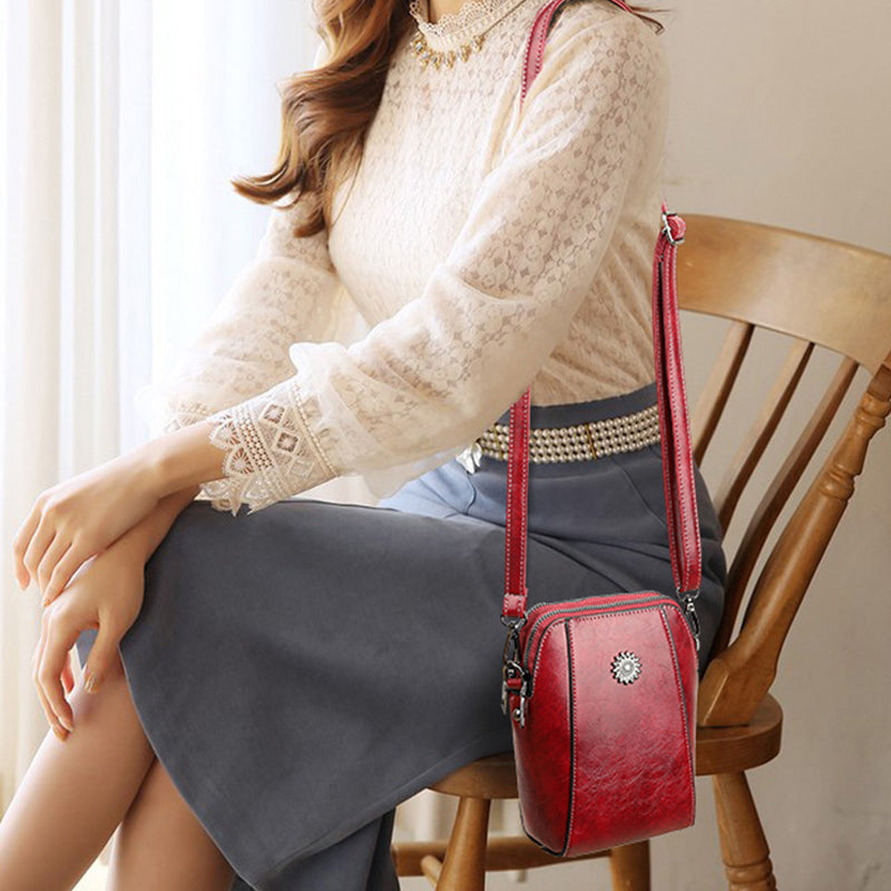 WW | Elegant Leather Shoulder Bag