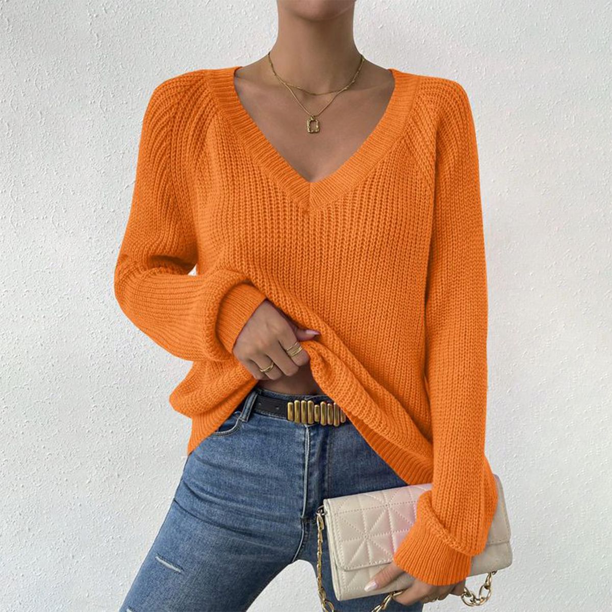 WW | Eleganter und Bequemer Pullover mit Langen Ärmeln
