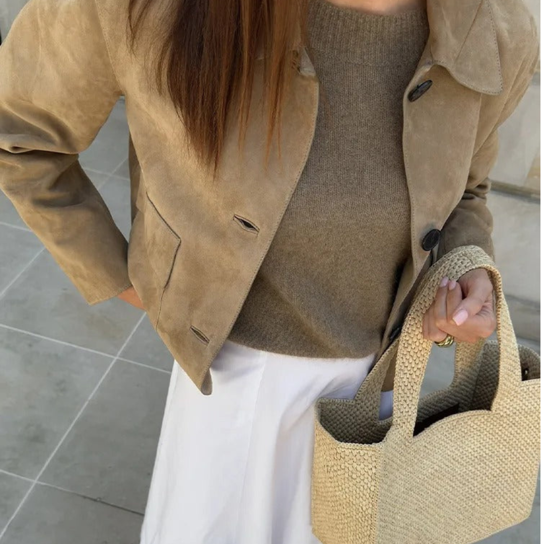 WW | Beige Leather Jacket