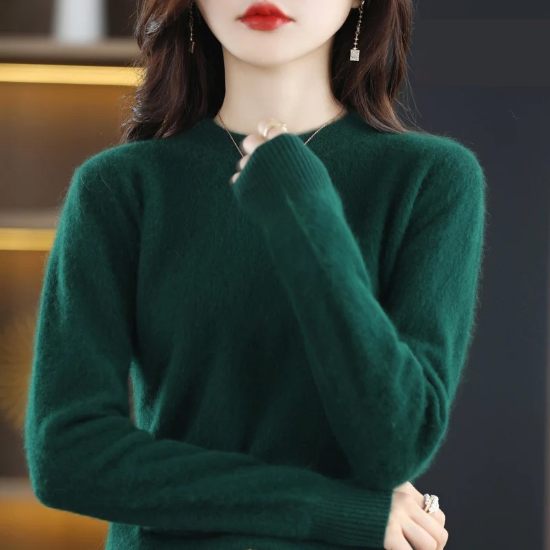 WW | Women's Cashmere Sweater Luxurious Crew Neck, Soft & Fashionable
