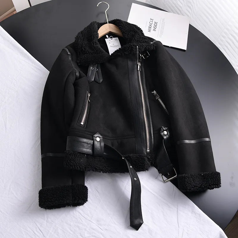 WW | Suede Winter Jacket Warm & Stylish