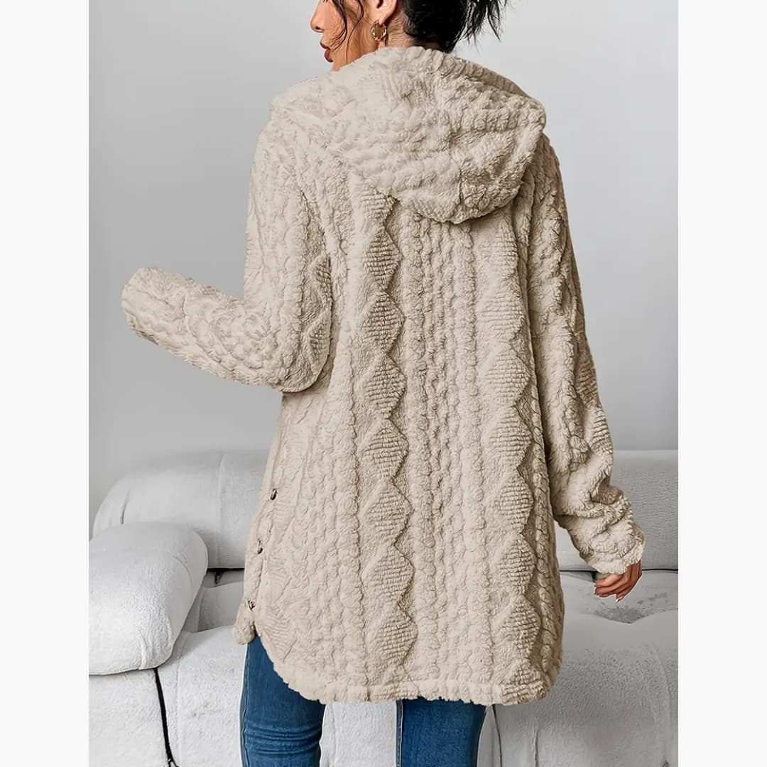 WW | Cozy Hoodie with Teddy Pullover for Women