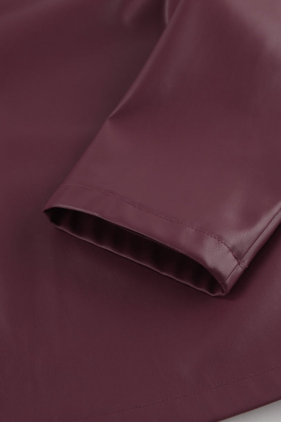 WW | Lose Passform PU Lederjacke