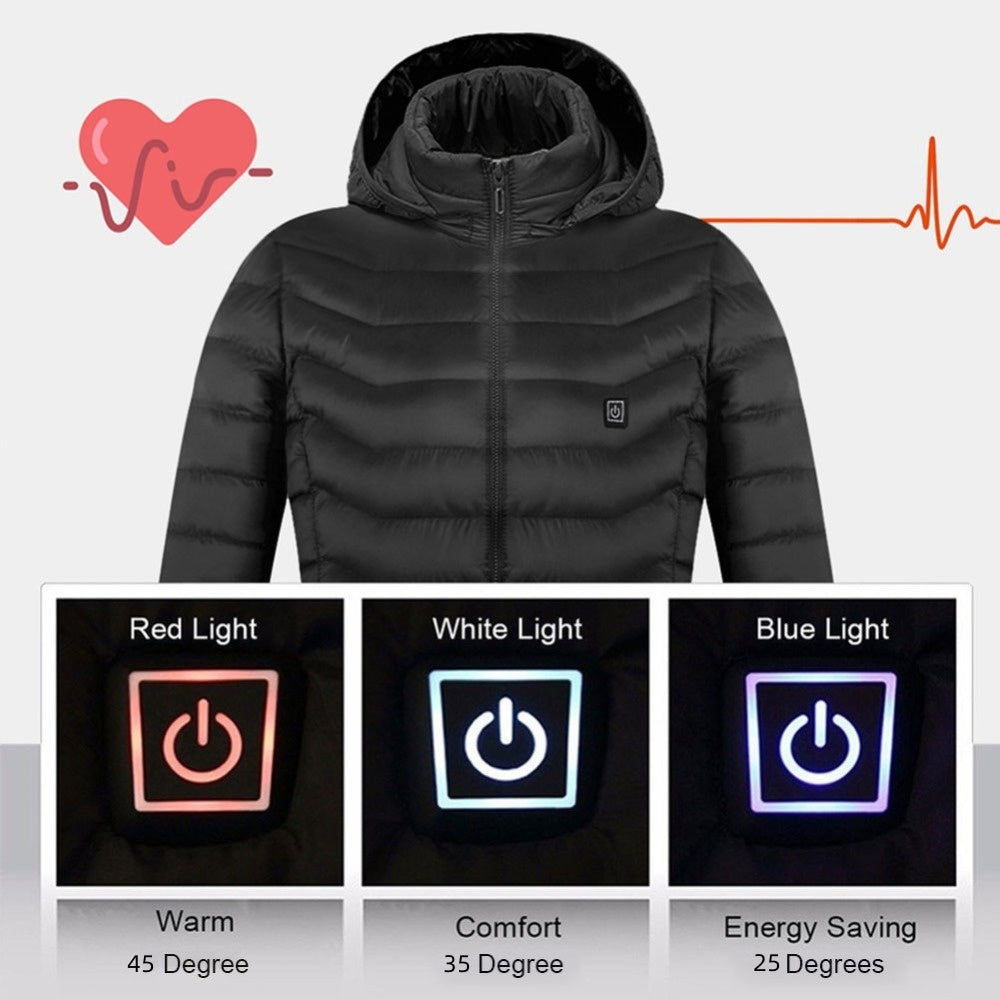 WW | Elegant USB Heated Jacket for Men, Thermal Winter