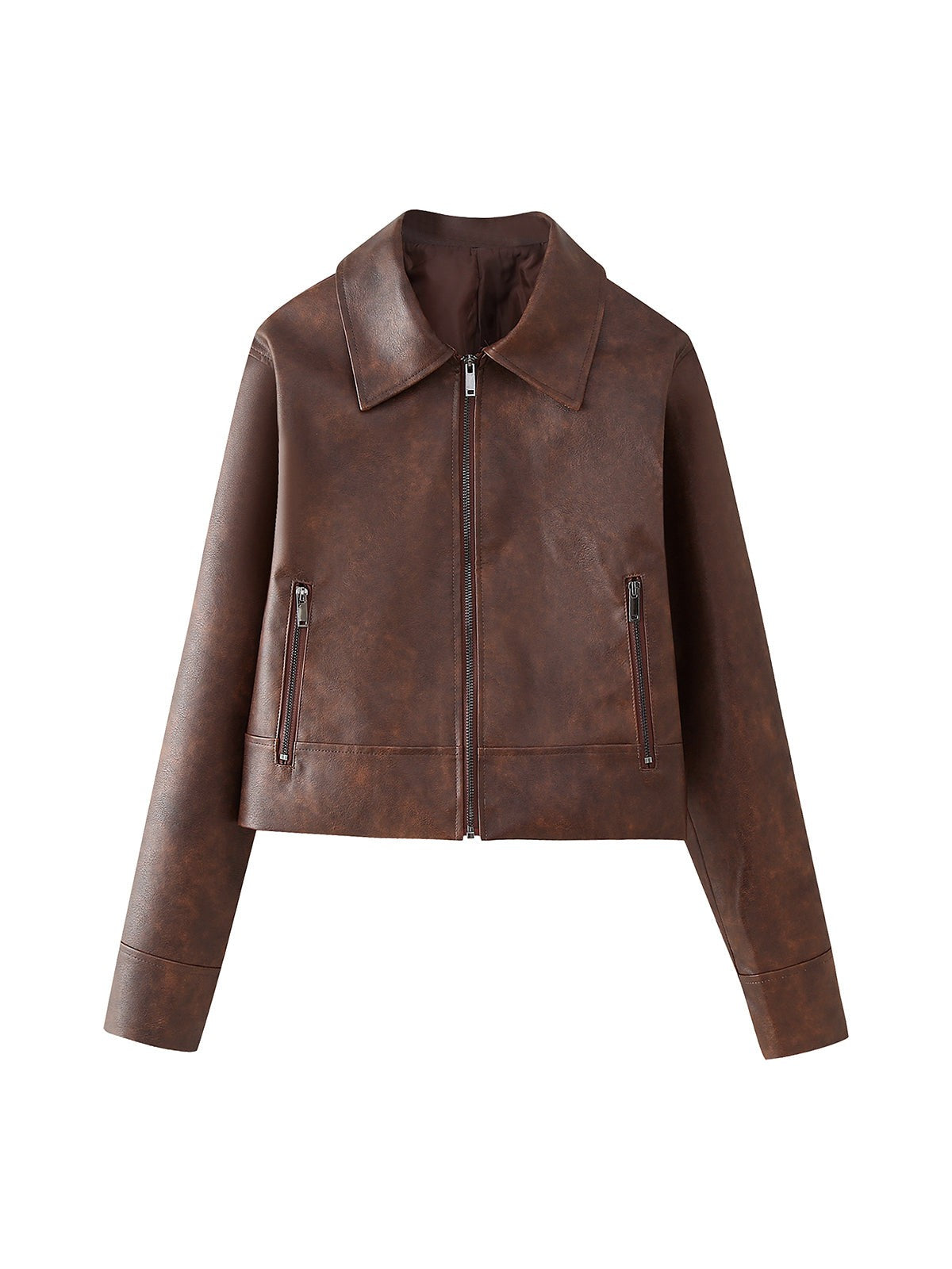 WW | Lederjacke & Kurzes Rock Koordinationsset