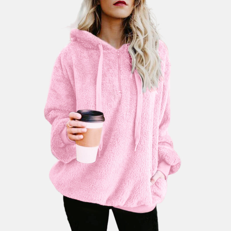 WW | Hoodie - Weicher Fleece - Übergrößenpassform - Langärmliger lässiger Komfort