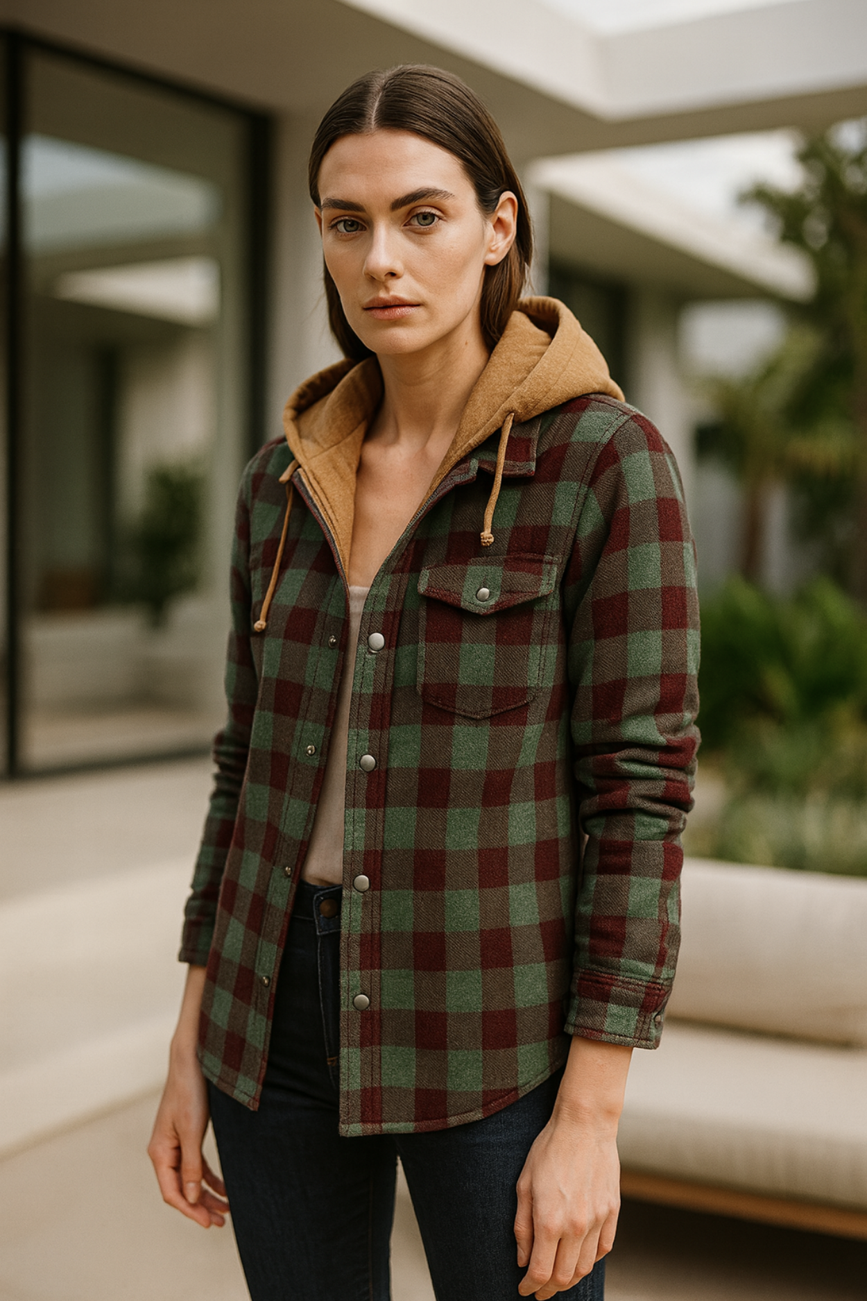 Harper | Patchwork Plaid Jacket