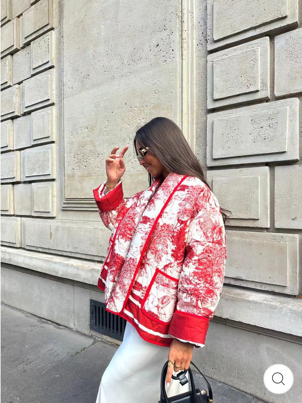 WW | Steppjacke - Künstlerisches Druckdesign - Leicht & Stilvoll - Lässige Schicht