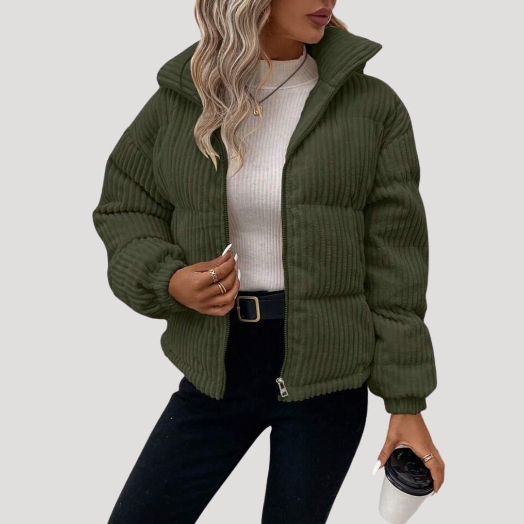 WW | Damen Cordjacke mit Fleece-Futter Winterstil