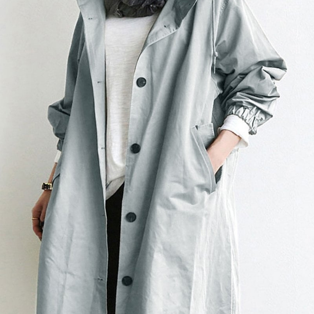WW | Button-Up Windbreaker - Leichter Übergrößen-Mantel - Lässige Übergangsoberbekleidung