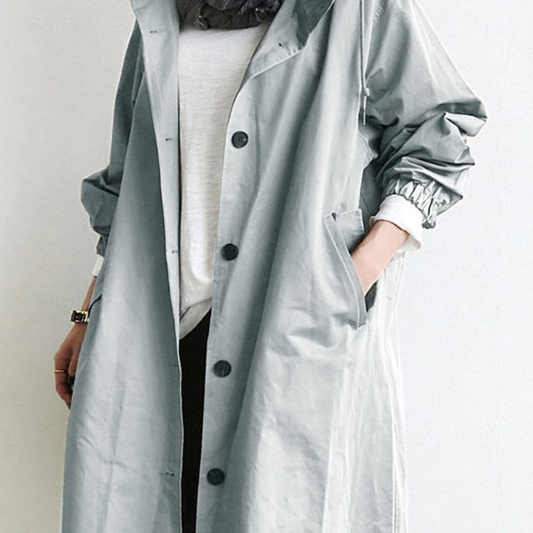 WW | Button-Up Windbreaker - Lightweight Oversized Jacket - Casual Transitional Outerwear