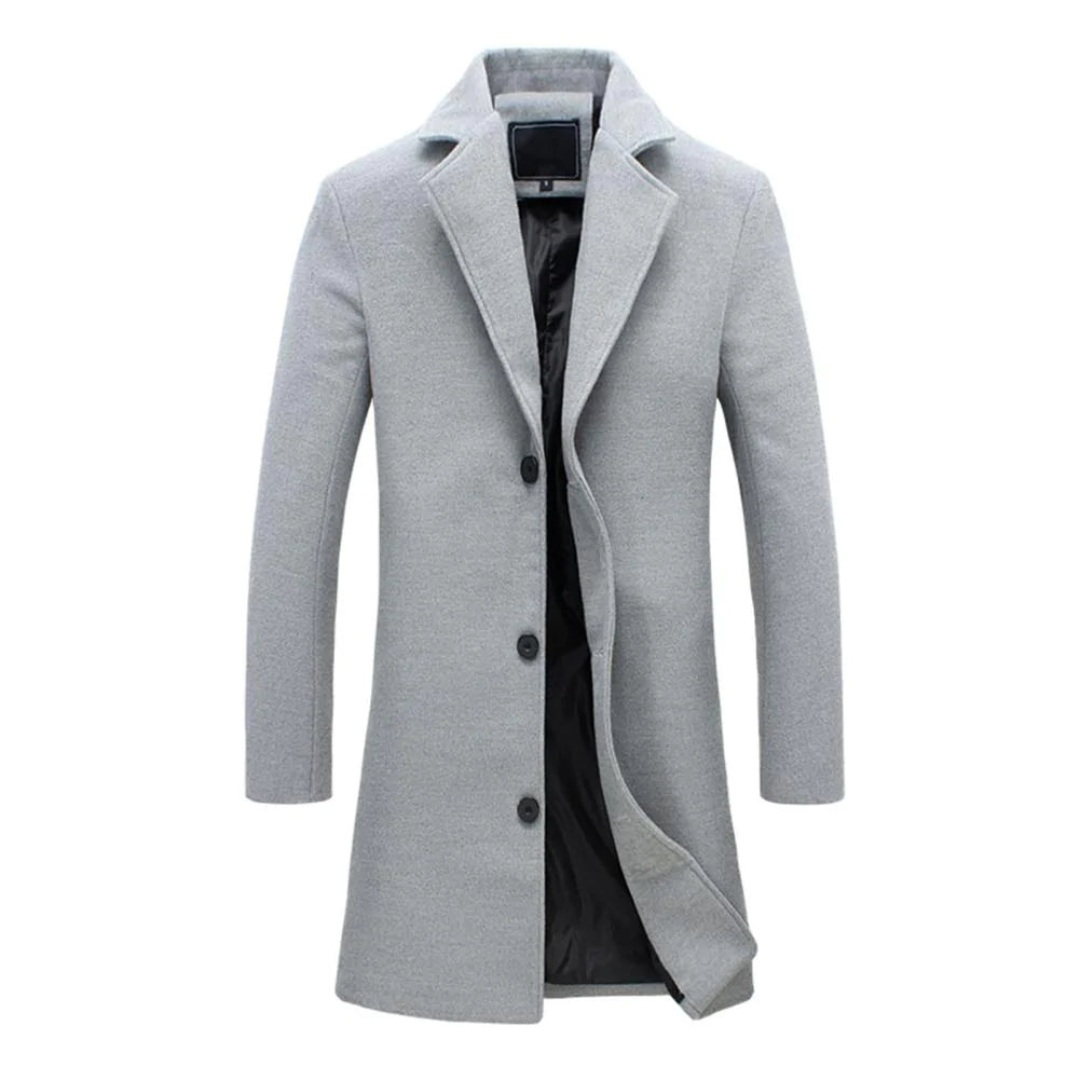 WW | Chic Button-Front Coat for Men