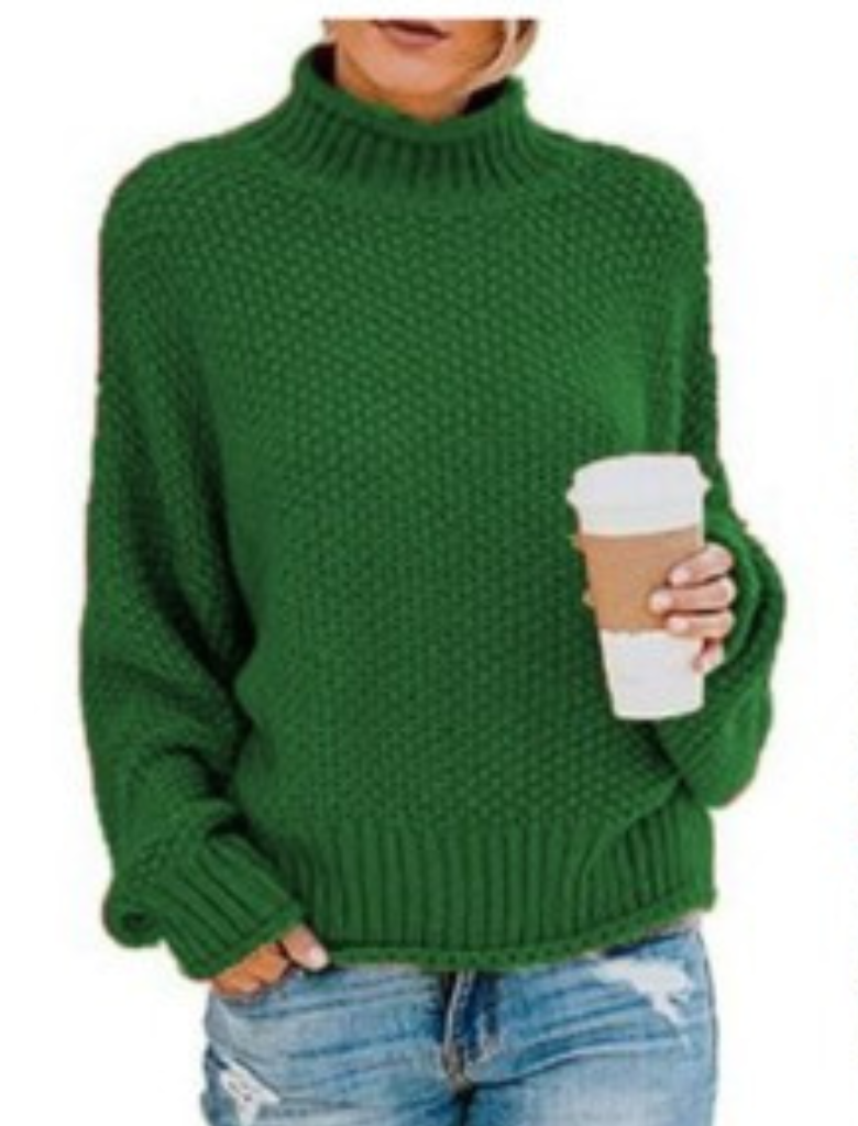 WW | Solid-colored Long-sleeved Sweater