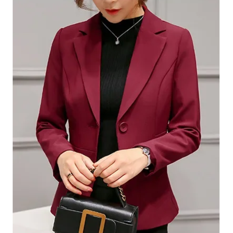 WW | Blazer Tailored Fit Structured Silhouette One Button Closure