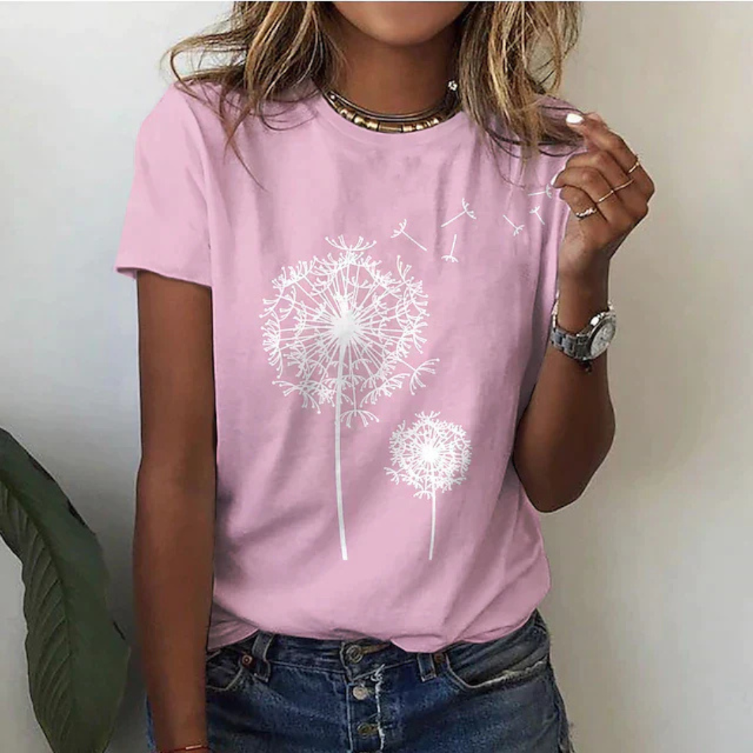 WW | T-Shirt Mit Kurzarm Bedruckt Lässig