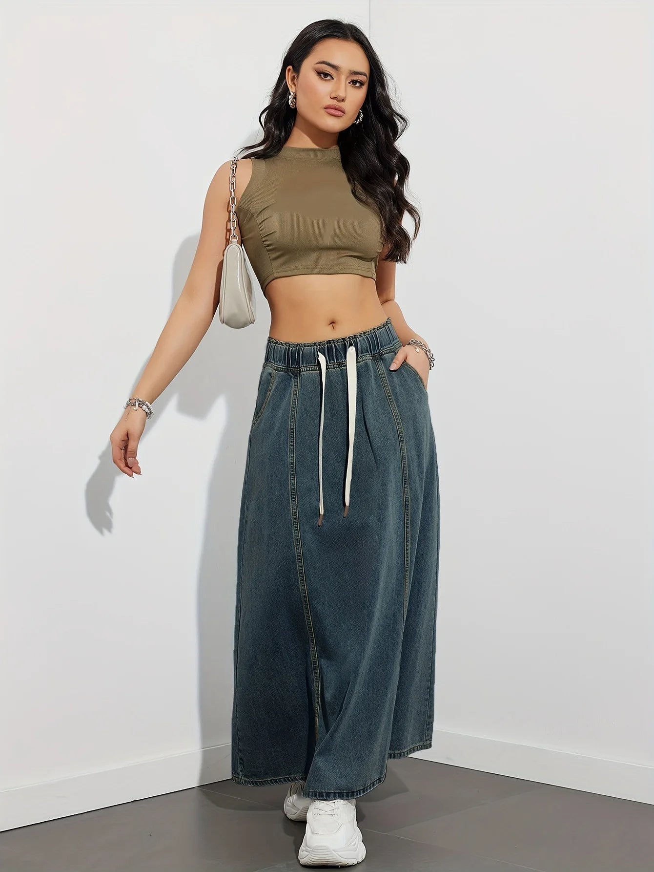 WW | A-Linie Denim-Rock