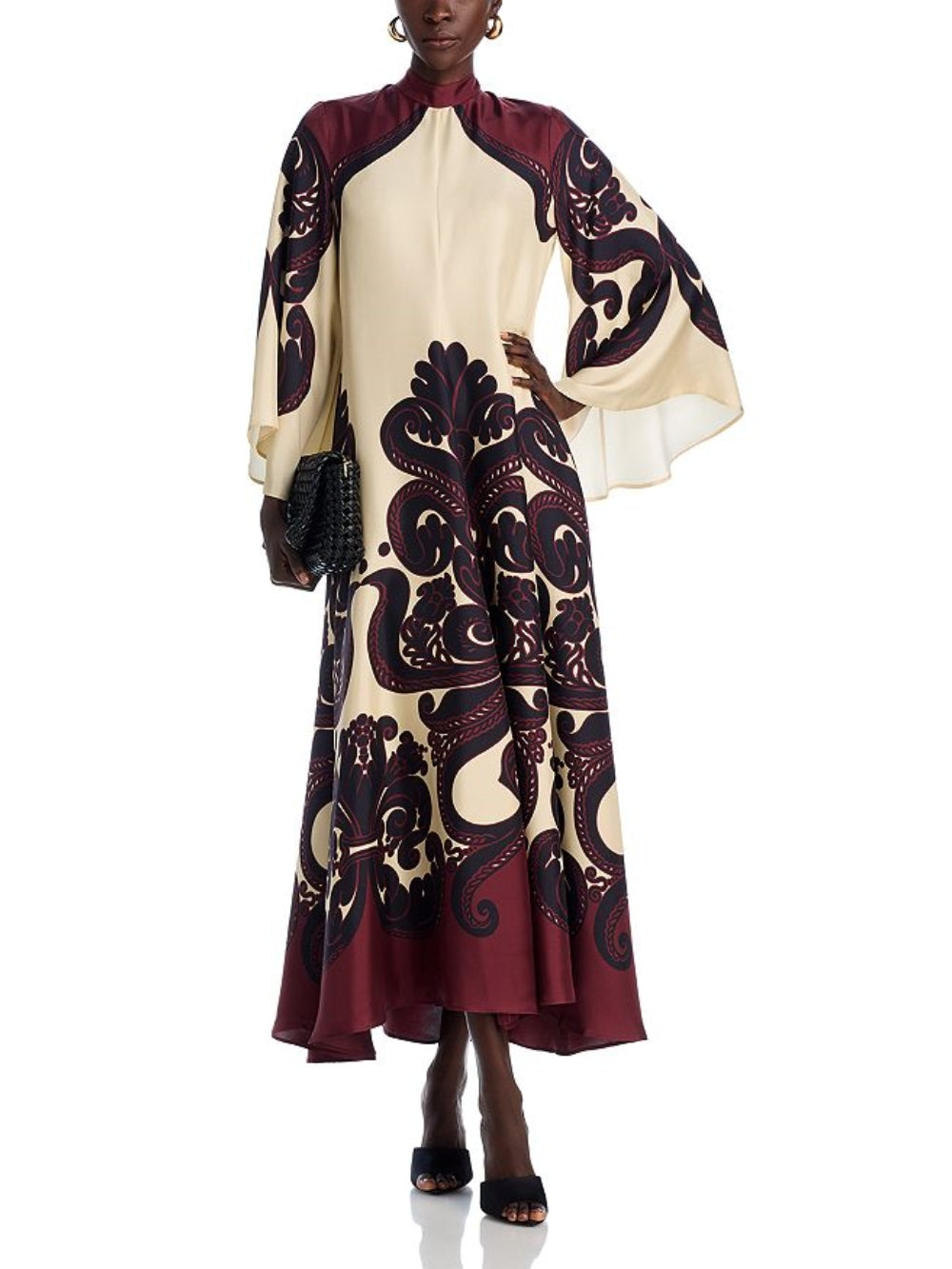 Elegance Ease – Stunning Grenadilla Print Maxi Dress