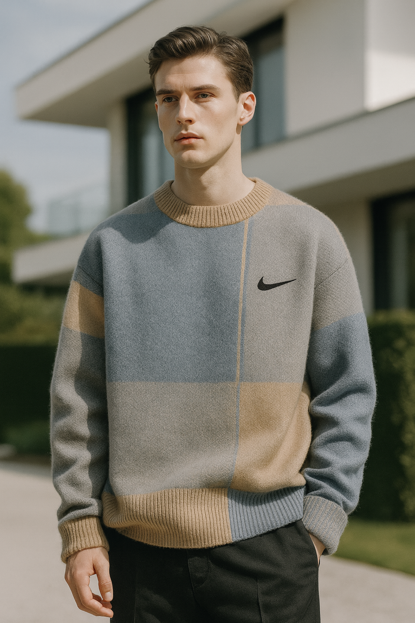 Hans | Karierter Pullover
