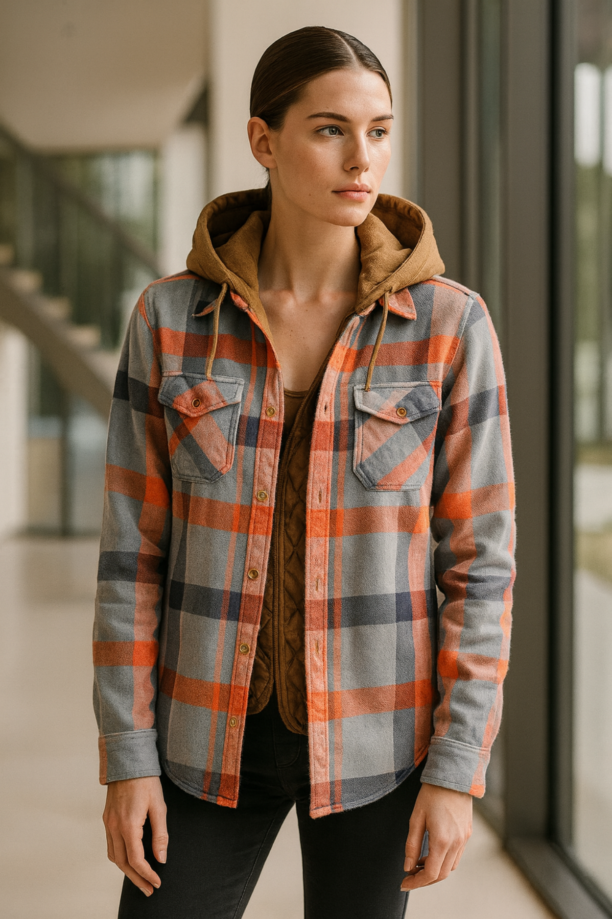 Harper | Patchwork Plaid Jacket