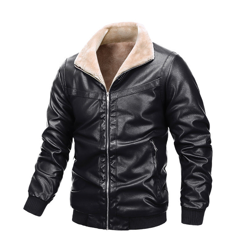 WW | Gequiltete PU-Lederjacke Herren