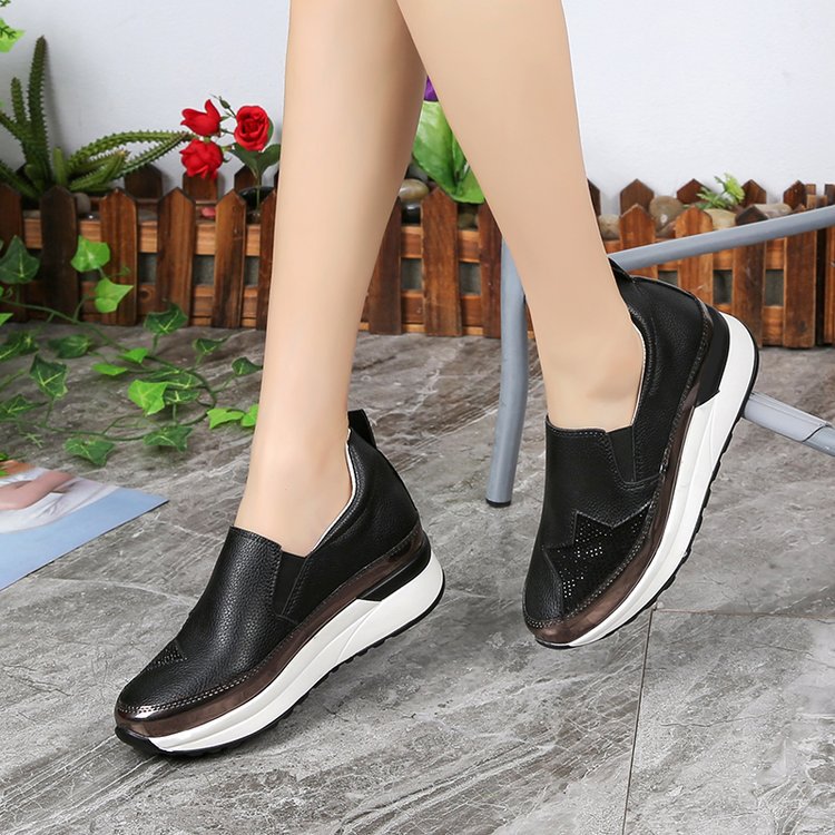 Women's Slip-On Sneakers with Glitter Upper and Comfortable W&W Sole