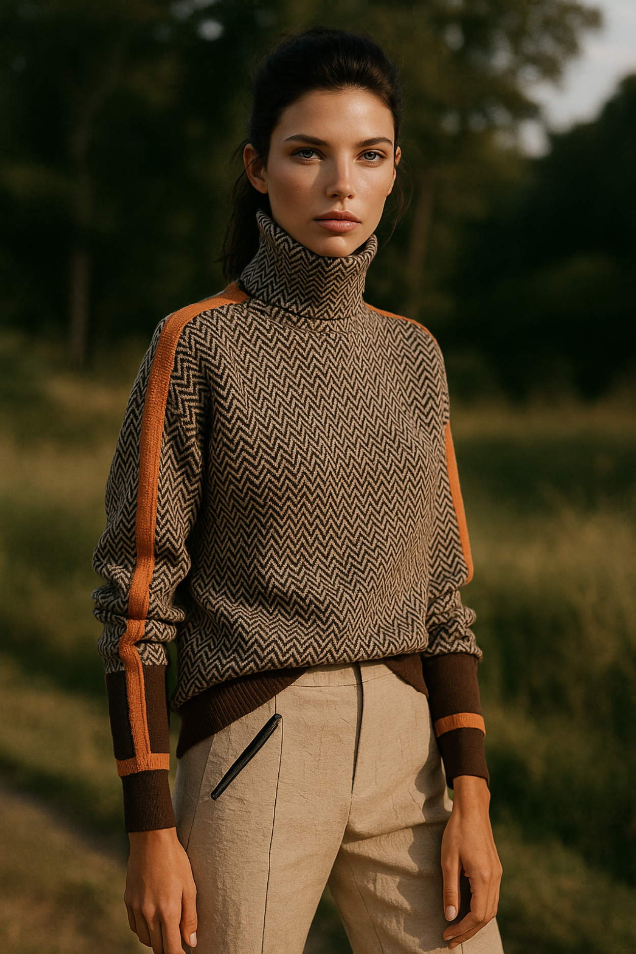 Marilou | Sweater with contrast stripes