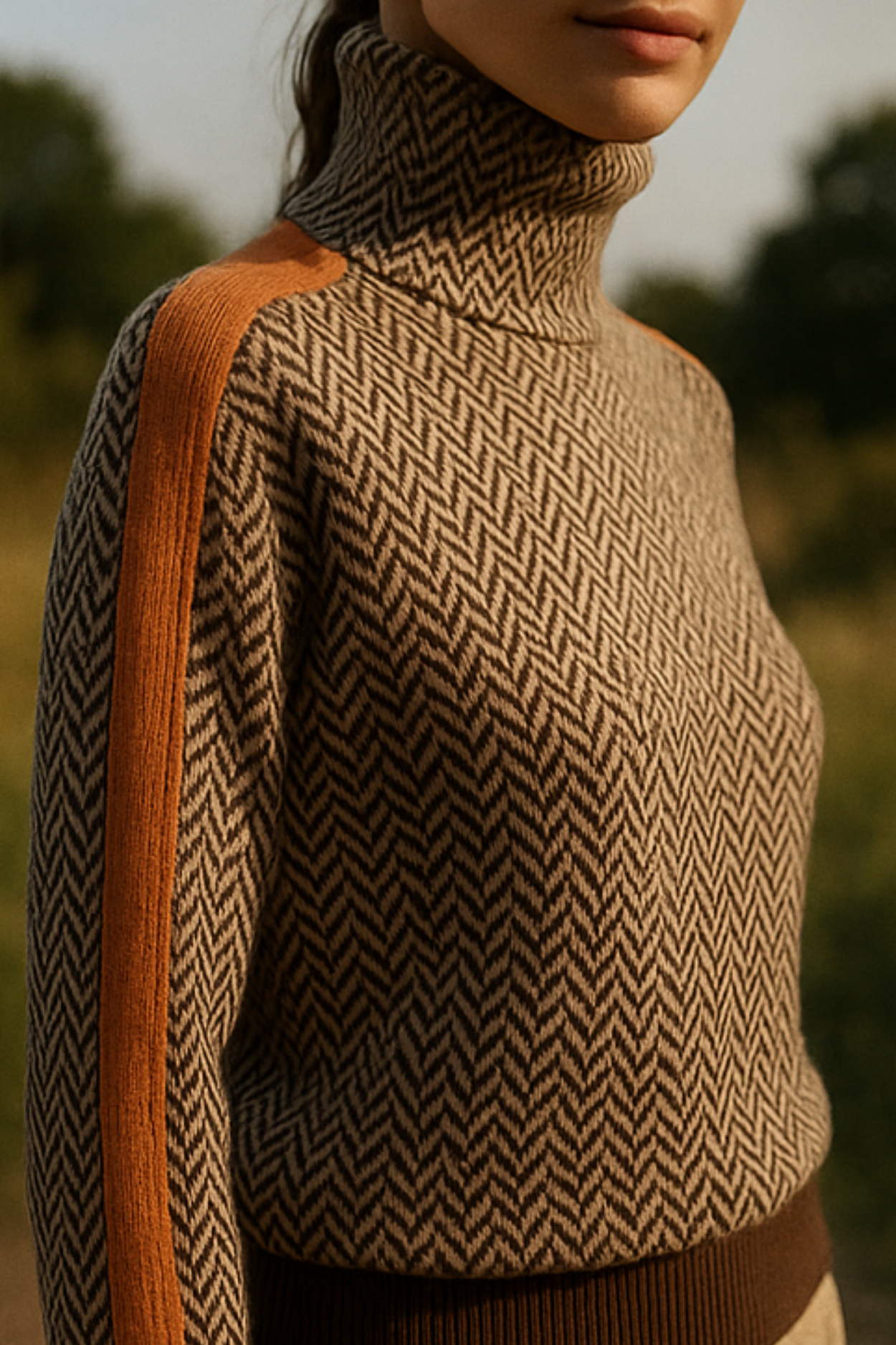 Marilou | Sweater with contrast stripes