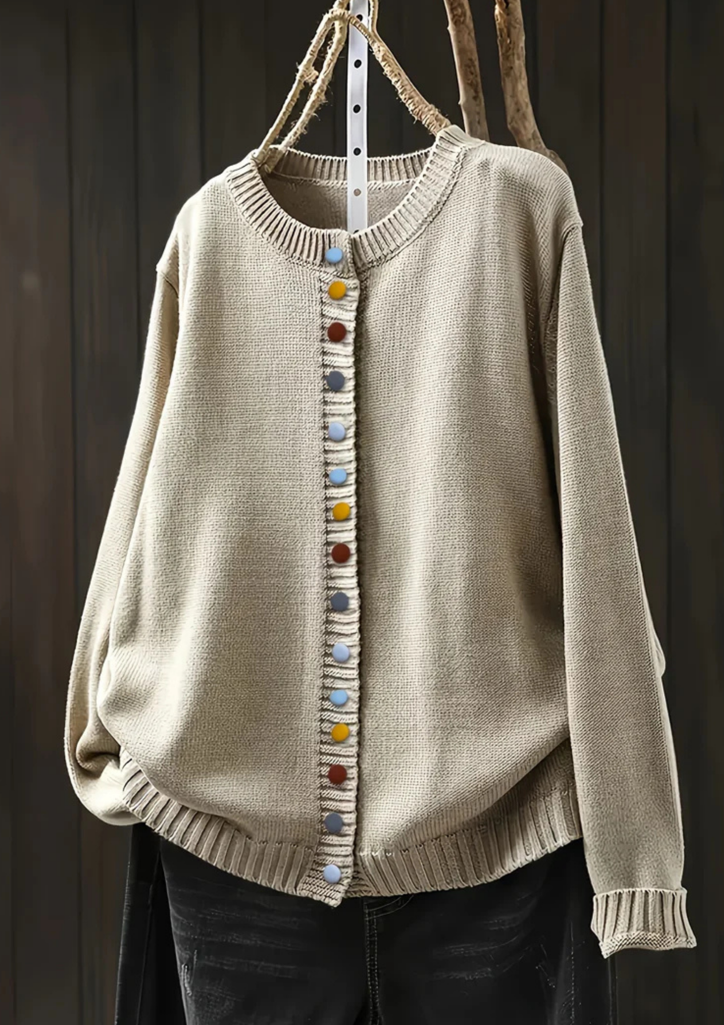 Lisa Comfortable & Stylish Cardigan - Beige