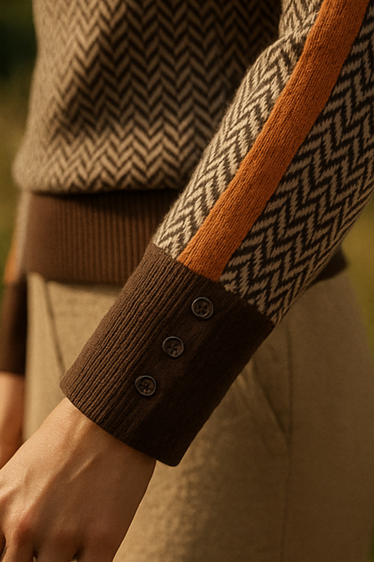 Marilou | Sweater with contrast stripes