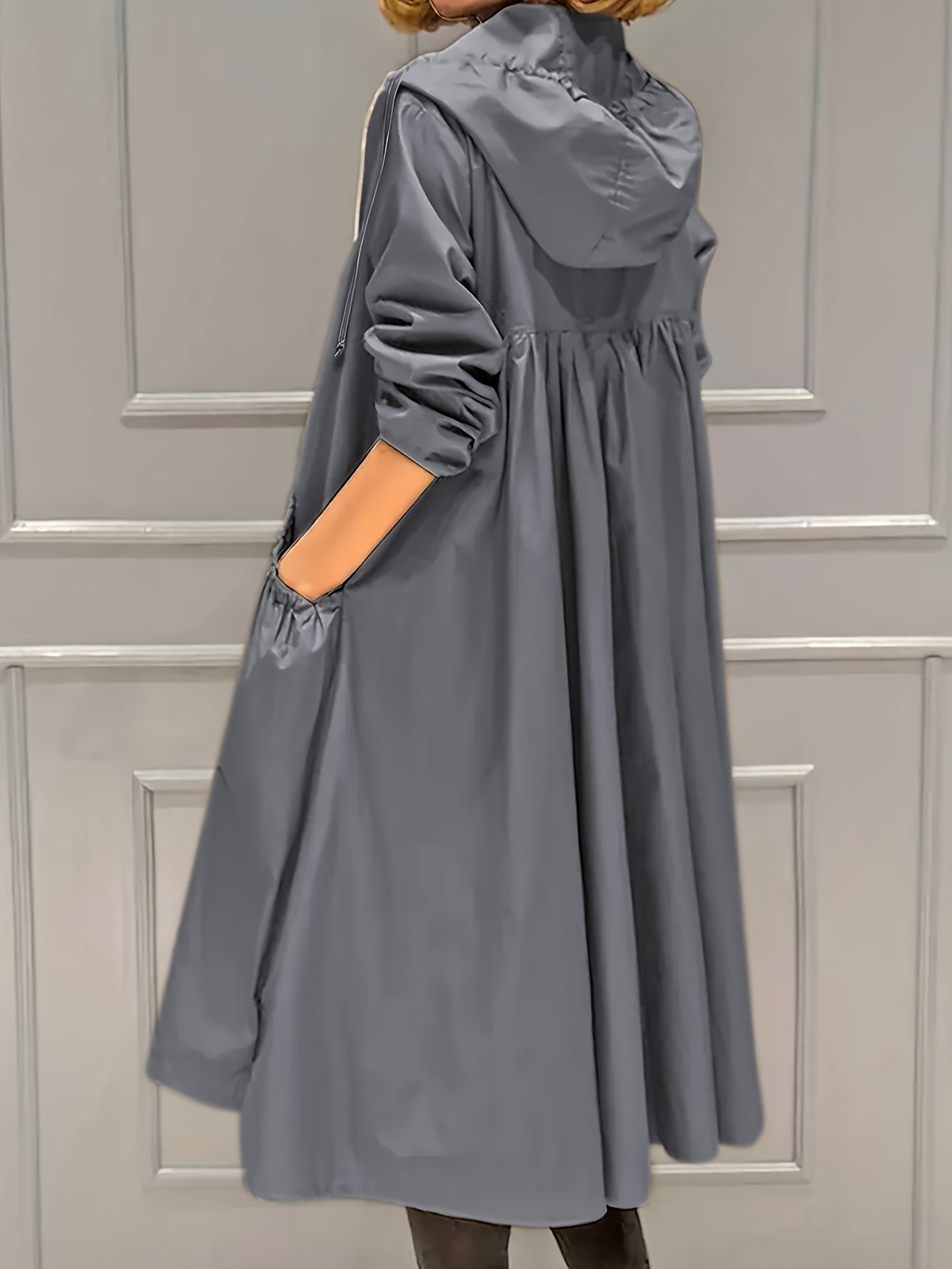 WW | Vintage-Trenchcoat mit gegürteten langen Ärmeln für Damen - Perfekt für jeden Anlass