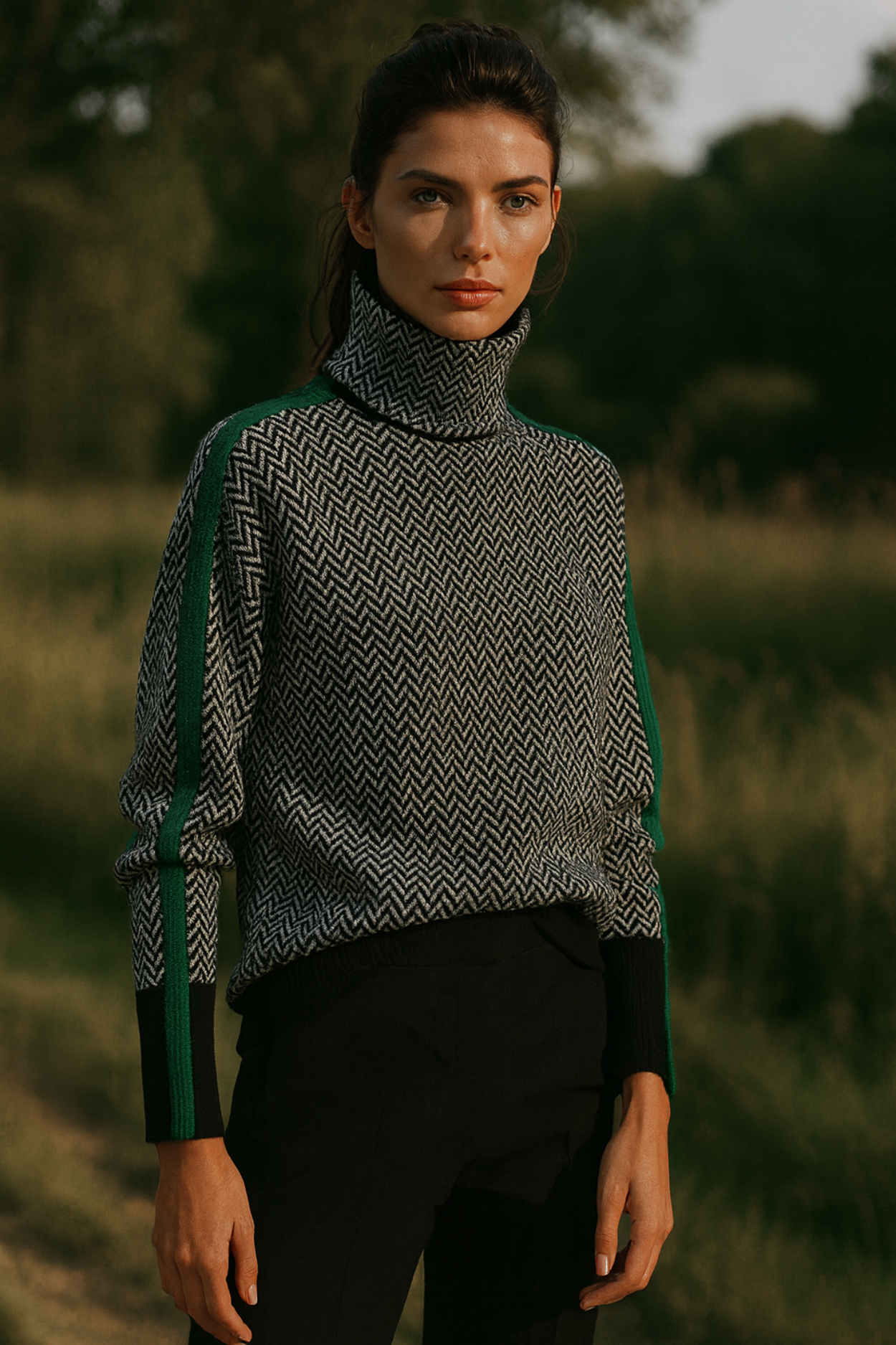 Marilou | Sweater with contrast stripes