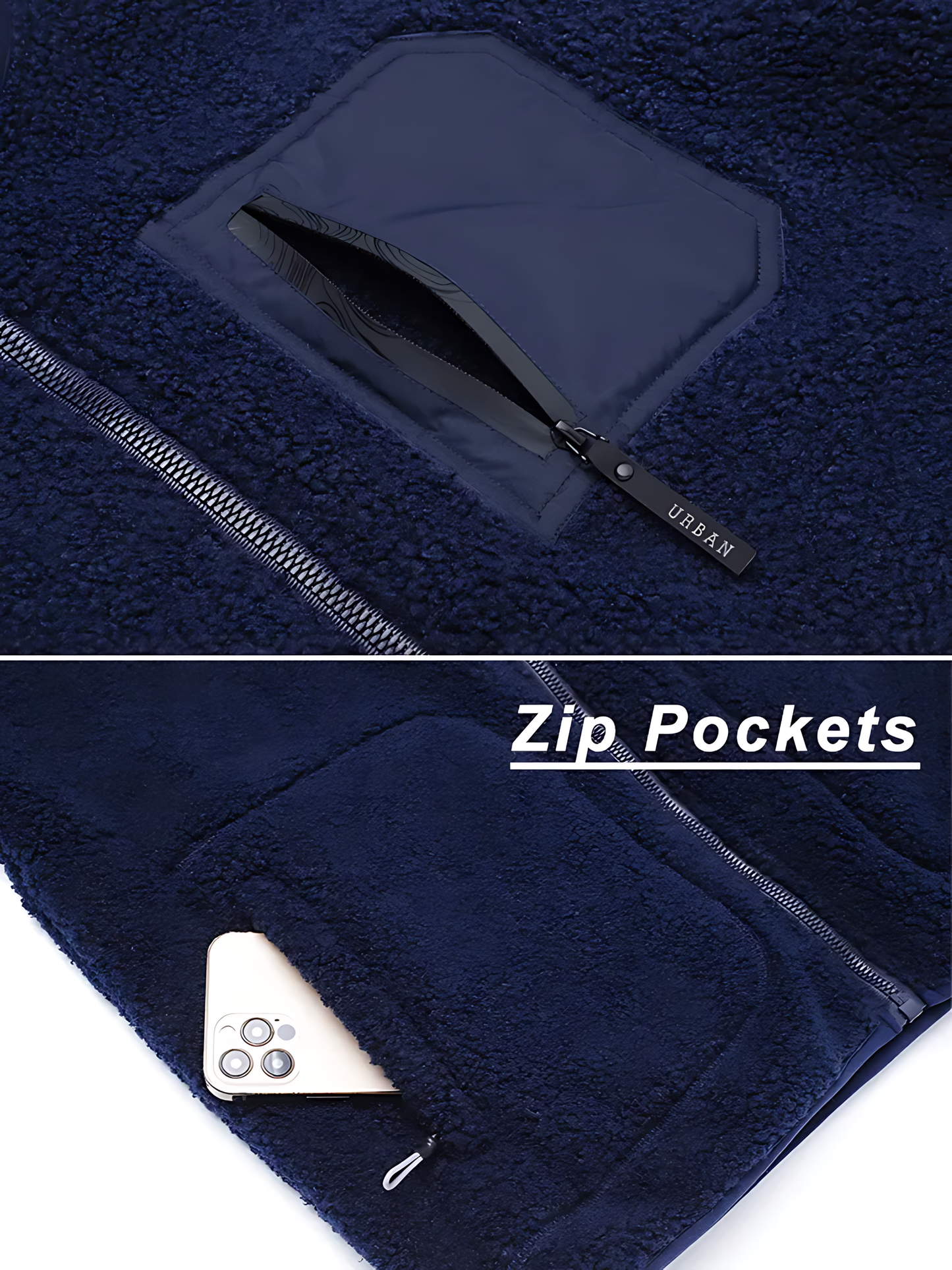 WW | Fleece Lining Men's Winter Jacket