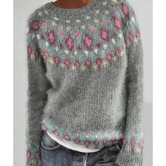 WW | Eleganter Strickpullover für Frauen mit wärmendem Winterdesign