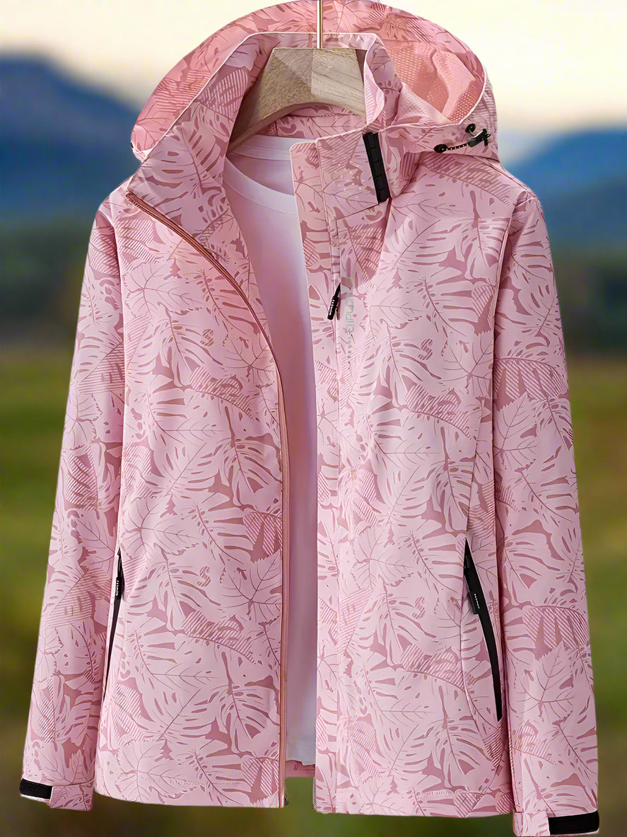 WW | Waterproof Rain Jacket with Hood and Zipper Pockets