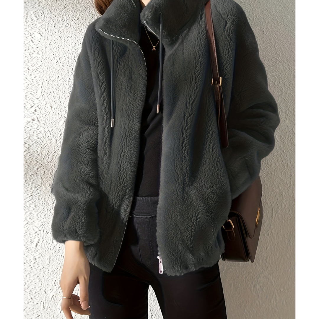 WW | Warm Thick Coat with Zipper Long