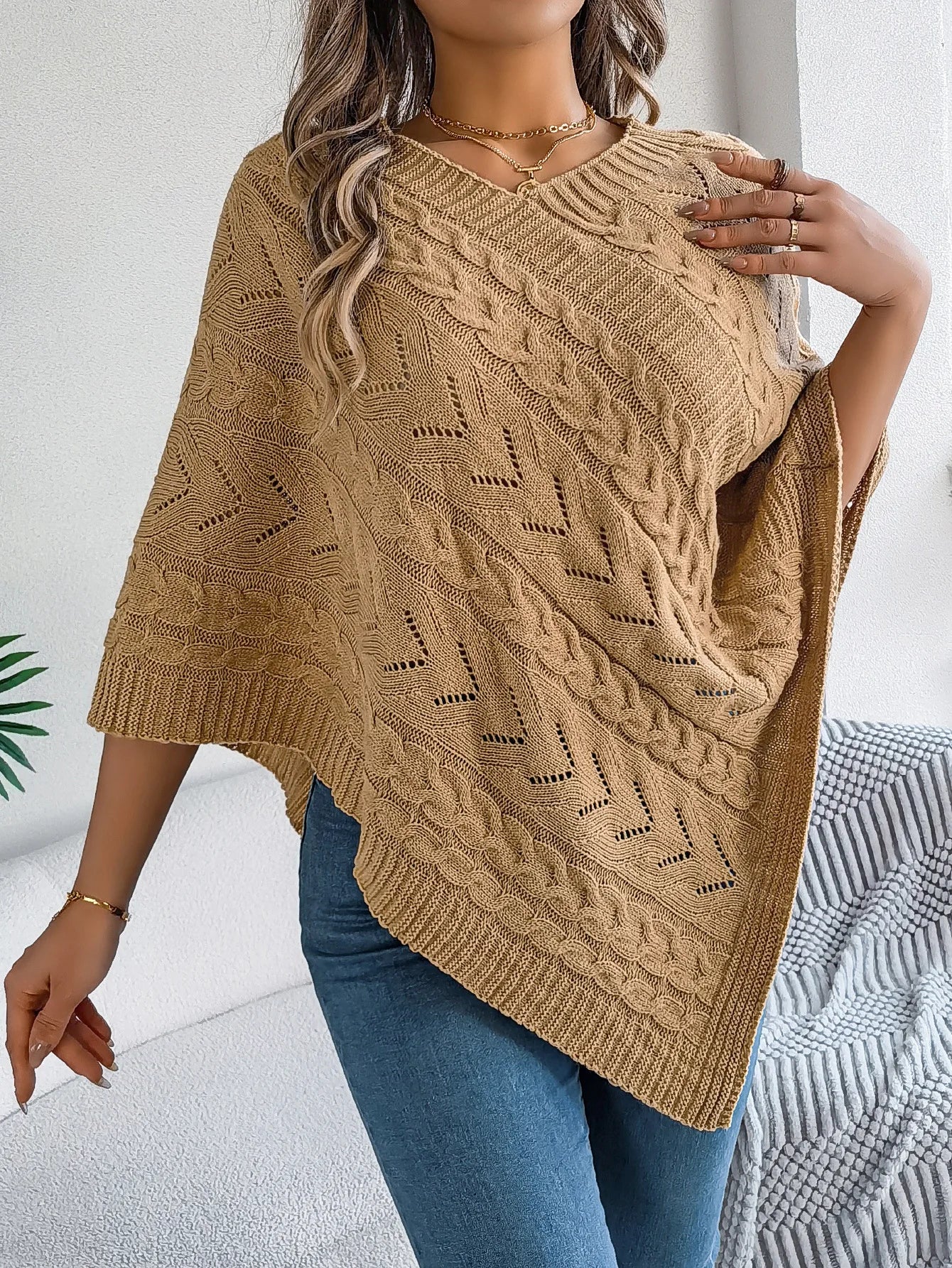 WW | Strickpullover Poncho