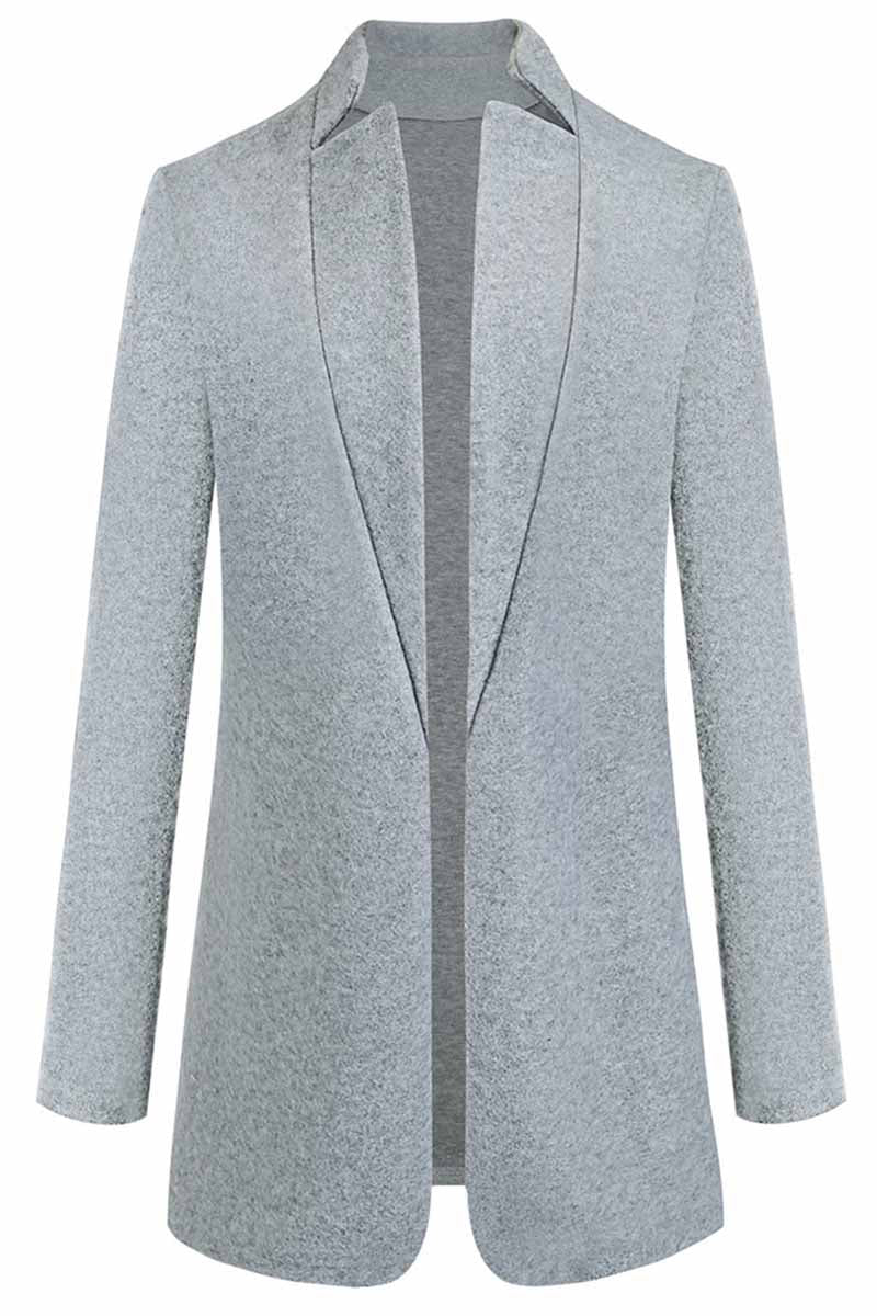 WW | Elegant Coat with Stand-Up Collar