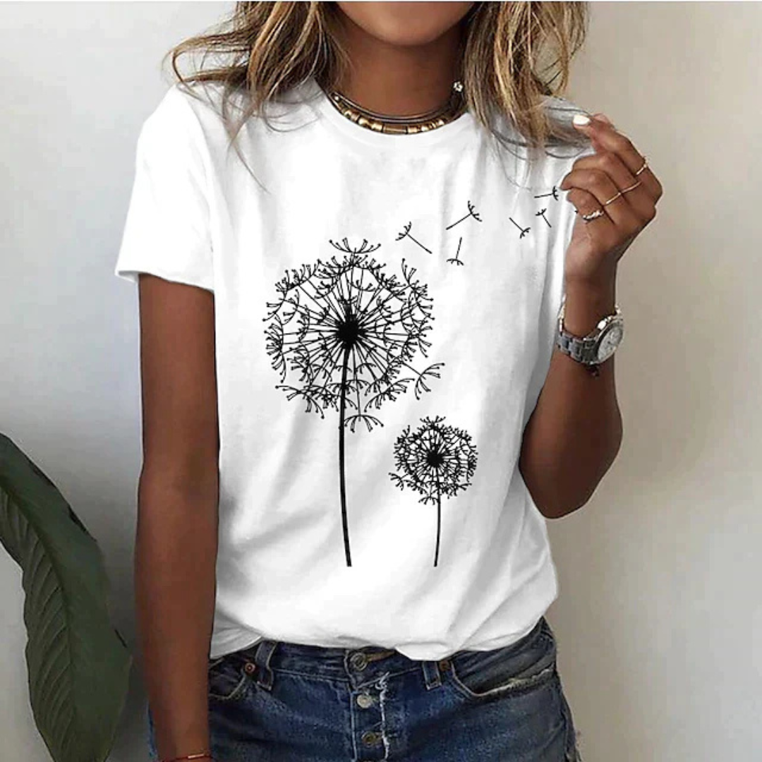 WW | T-Shirt Mit Kurzarm Bedruckt Lässig