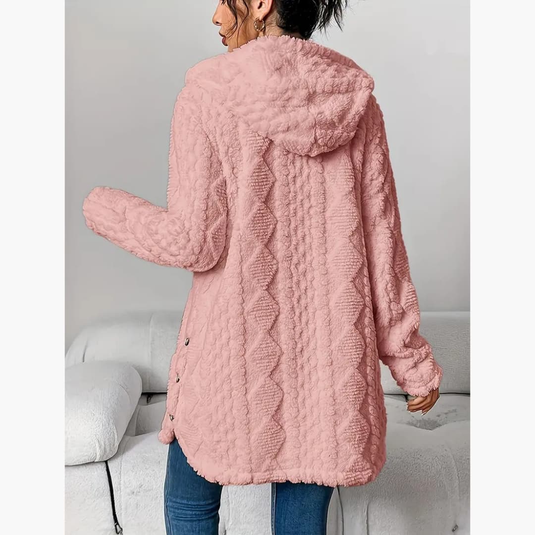 WW | Cozy Hoodie with Teddy Pullover for Women