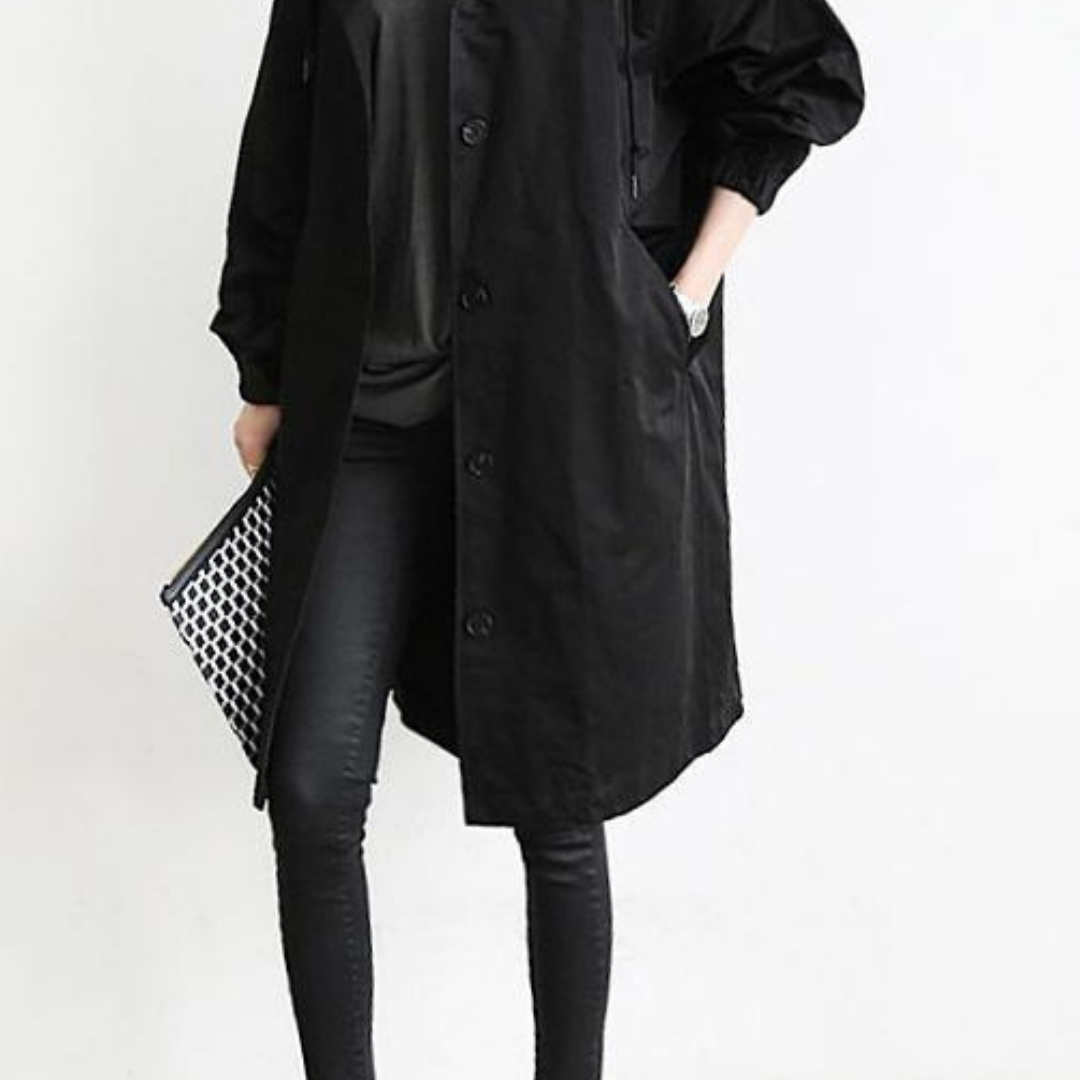 WW | Button-Up Windbreaker - Leichter Übergrößen-Mantel - Lässige Übergangsoberbekleidung