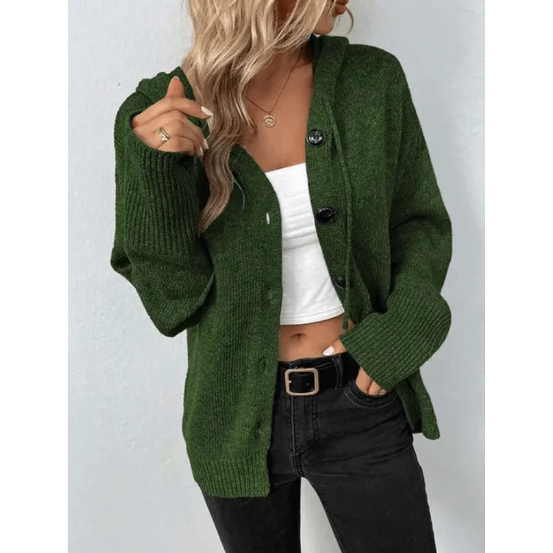 WW | Cozy knitted cardigan with buttons for women