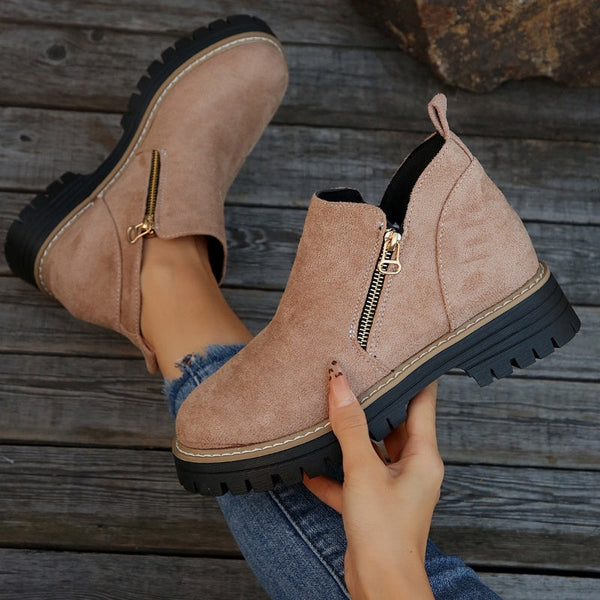 WW | klassische Leder-Stiefeletten für Damen