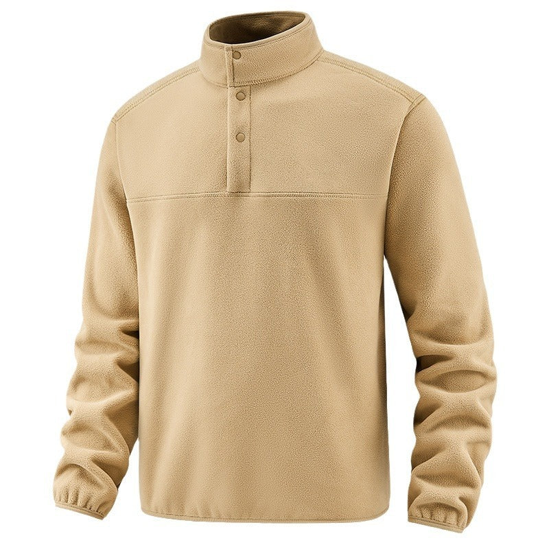 WW | Luxuriöse Fleece-Weste mit Knöpfen für Herren
