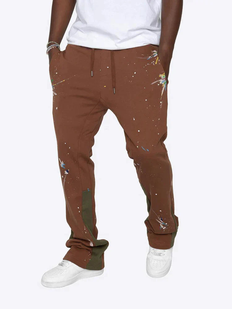 WW | Farbspritzer Flare Sweatpants