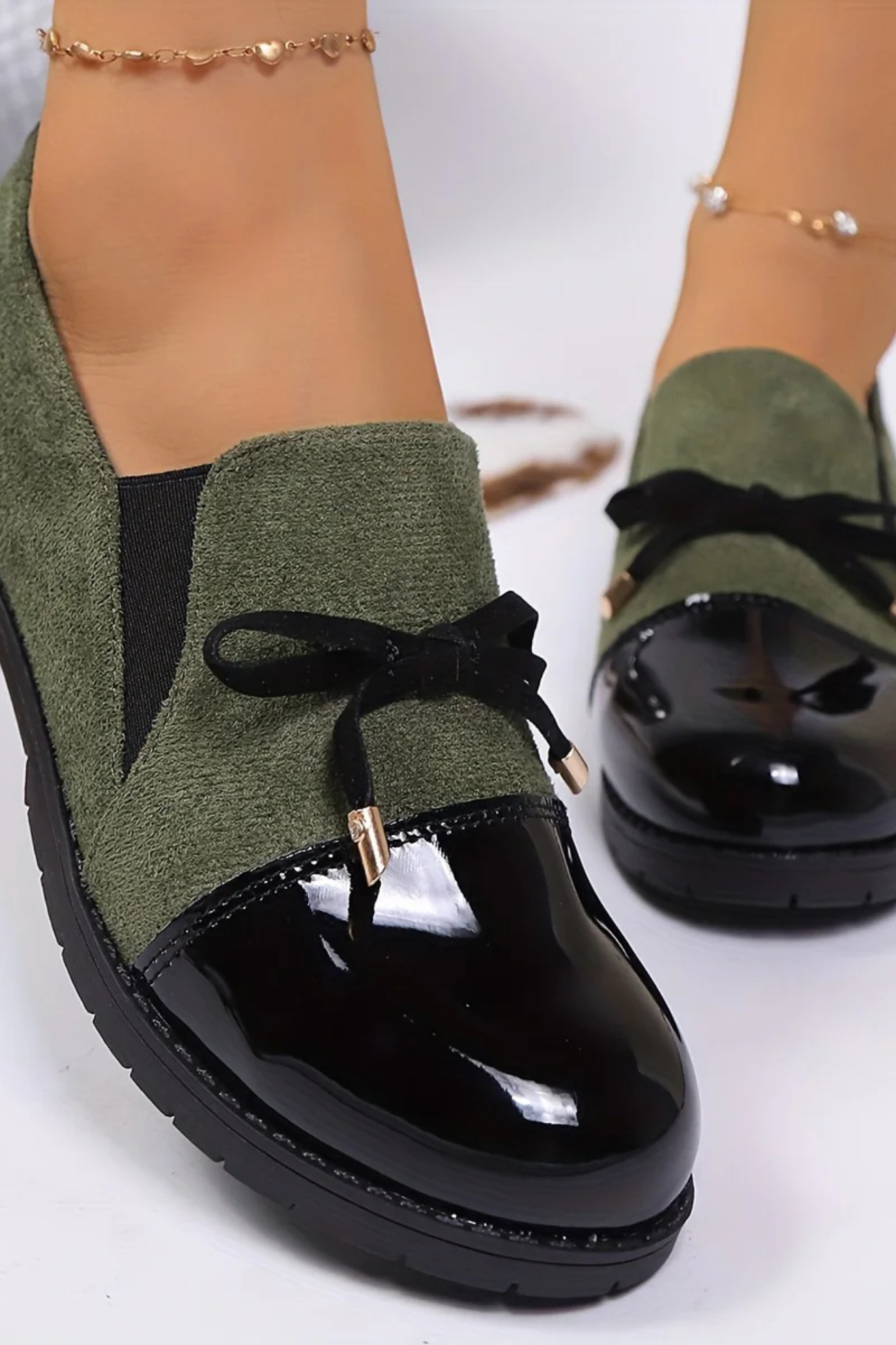 Beth | Slip-On Loafers with Bow