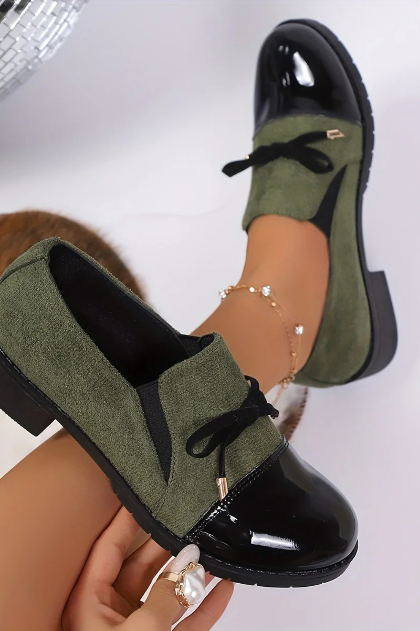 Beth | Slip-On Loafers with Bow